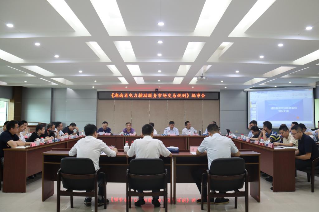 《湖南省电力辅助服务市场交易规则》编审会在株洲航电分江南网页版召开