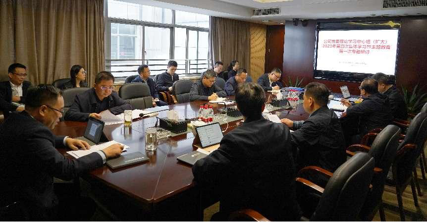 江南网页版党委理论学习中心组（扩大）开展主题教育专题学习研讨